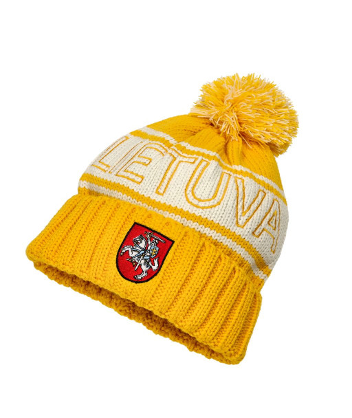 Geltona žieminė kepurė Lietuva